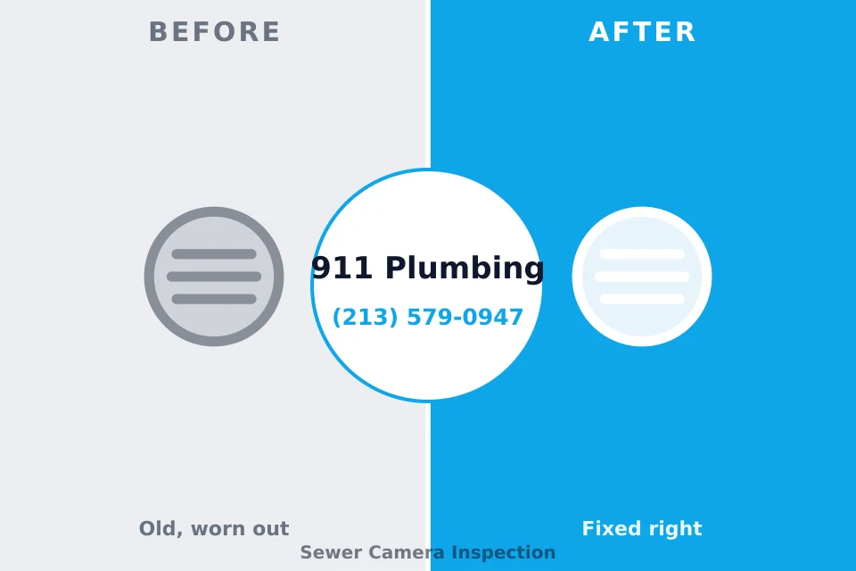 Before and after: plumbing repair Ansted, WV